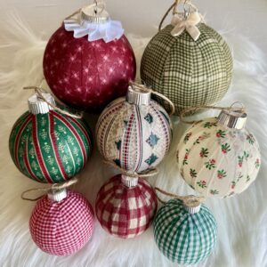 Heirloom Fabric Christmas Ornament Set