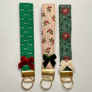 Christmas Wristlet Keychains